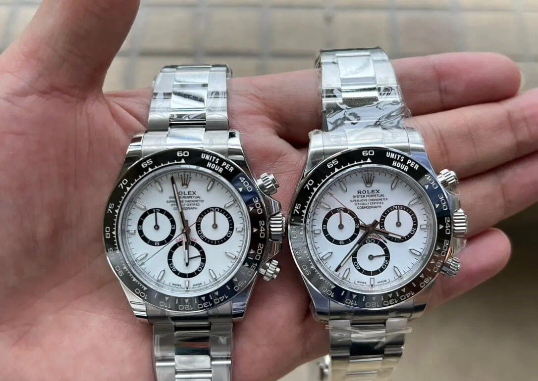 clean factory rolex daytona m126500ln 0001 vs the authentic one 2