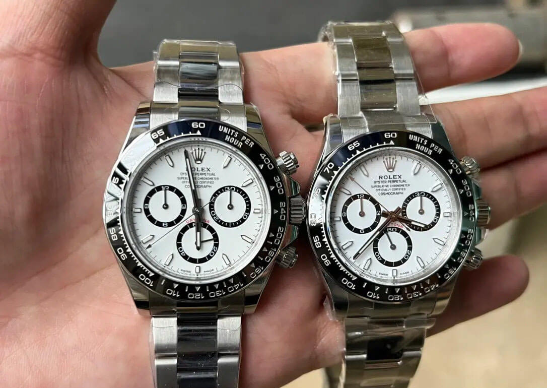 clean factory rolex daytona m126500ln 0001 vs the authentic one 4