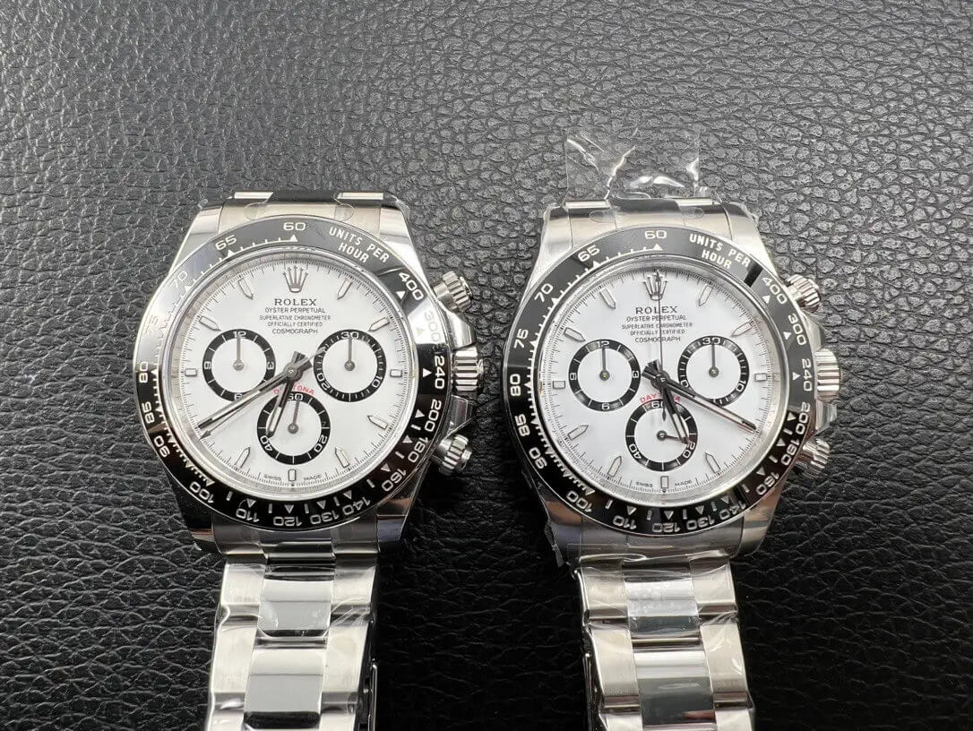 clean factory rolex daytona m126500ln 0001 vs the authentic one 5