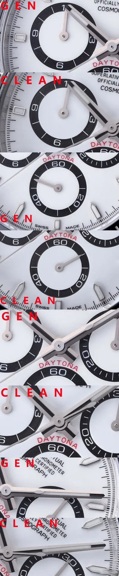 clean factory rolex daytona m126500ln 0001 vs the authentic one 7