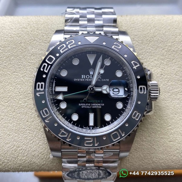 Clean Factory New Rolex GMT Master II Replica Watches M126710GRNR-0003 Black Dial