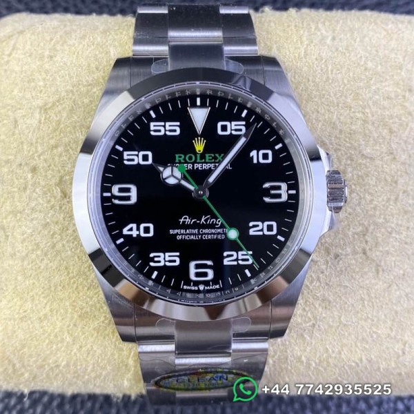 Clean Factory Rolex Air King Replica Watches M126900-0001 Black Dial