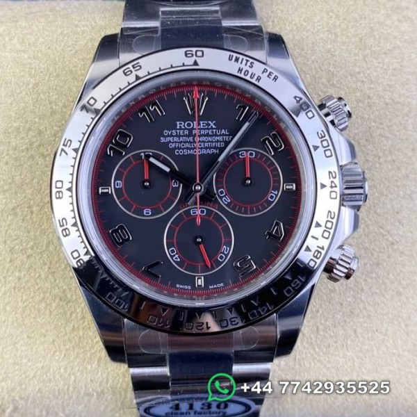 Clean Factory Rolex Cosmograph Daytona  Replica Watches 116509-78599 Platinum Black Dial