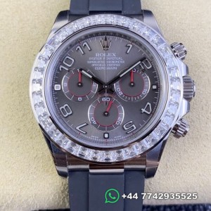 Clean Factory Rolex Cosmograph Daytona Replica Watches 116519-0104 Customized Drill Ring