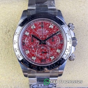 Clean Factory Rolex Cosmograph Daytona Replica Watches 116589 Pomegranate Dial