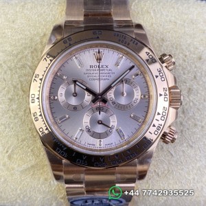 Clean Factory Rolex Cosmograph Daytona Replica Watches M116505-0017 Rose Gold Dial
