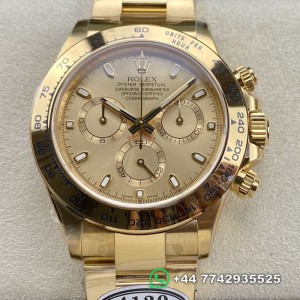 Clean Factory Rolex Cosmograph Daytona Replica Watches M116508-0003 Gold Dial