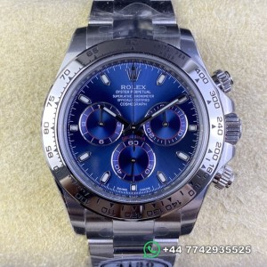 Clean Factory Rolex Cosmograph Daytona Replica Watches M116509-0071 Blue Panda Plate