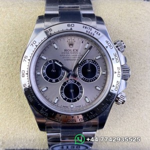 Clean Factory Rolex Cosmograph Daytona Replica Watches M116509-0072 Platinum Gray Dial