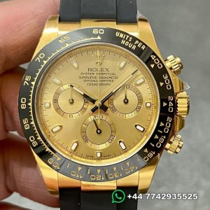 Clean Factory Rolex Cosmograph Daytona Replica Watches M116518LN-0042 Champagne Panda Plate