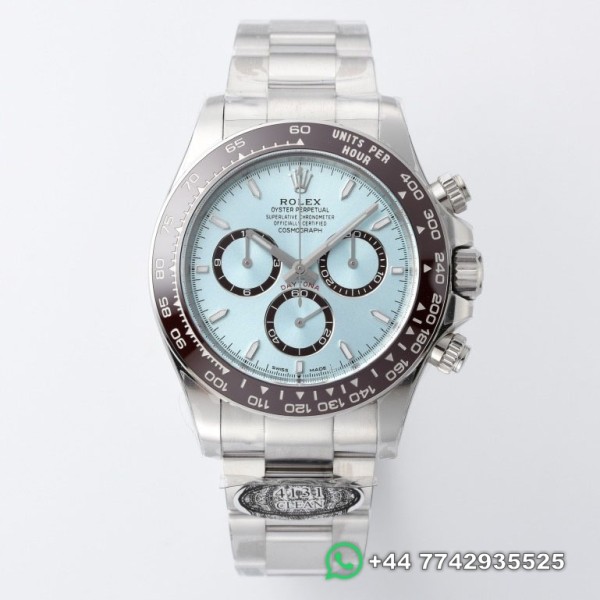 Clean Factory Rolex Cosmograph Daytona Replica Watches M126506-0001 Ice Blue Panda Dial