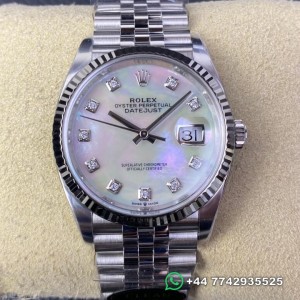 Clean Factory Rolex Datejust Replica Watches M126234-0019  Mother Of Pearl Dial