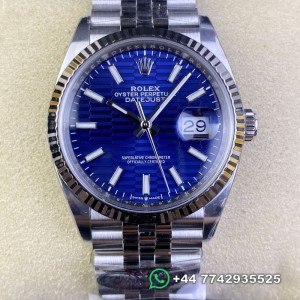Clean Factory Rolex Datejust Replica Watches M126234-0049 Blue Dial Size 36mm