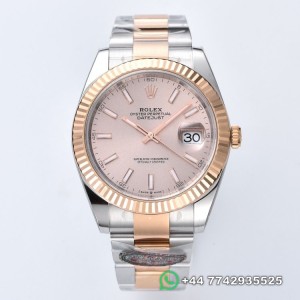 Clean Factory Rolex Datejust Replica Watches M126331-0009 Pink Dial Size 41mm