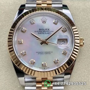 Clean Factory Rolex Datejust Replica Watches M126331-0014 Mother Of Pearl Size 41mm