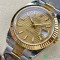 Clean Factory Rolex Datejust Replica Watches M126333-0021 Gold Dial Size 41mm