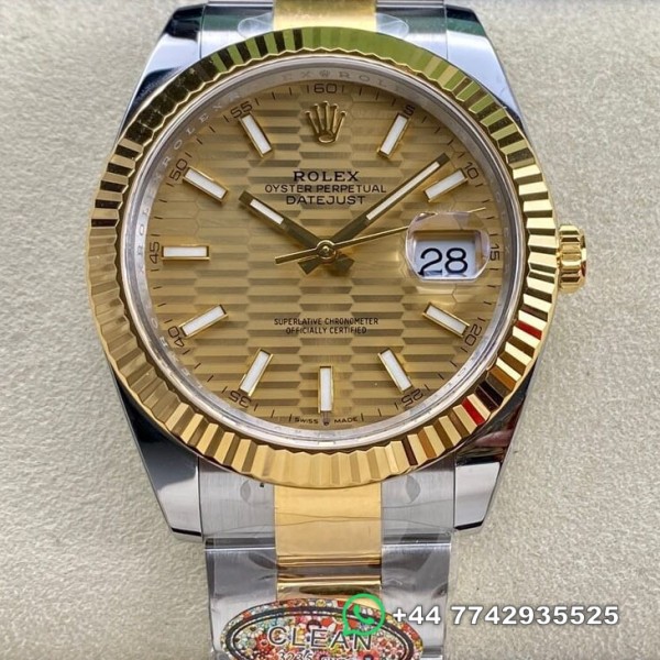 Clean Factory Rolex Datejust Replica Watches M126333-0021 Gold Dial Size 41mm