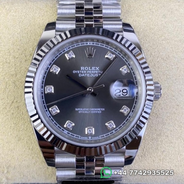 Clean Factory Rolex Datejust Replica Watches M126334-0006 Grey Dial Size 41mm