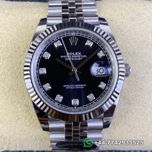 Clean Factory Rolex Datejust Replica Watches M126334-0012 Black Dial