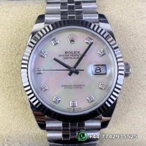 Clean Factory Rolex Datejust M126334-0020 Replica Watches Mother Of Pearl Dial