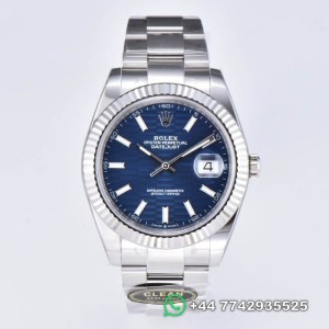 Clean Factory Rolex Datejust Replica Watches M126334-0031 Bright Blue Dial Size 41MM