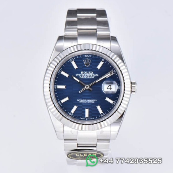 Clean Factory Rolex Datejust Replica Watches M126334-0031 Bright Blue Dial Size 41MM