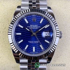 Clean Factory Rolex Datejust Replica Watches M126334-0032 Bright Blue Dial Size 41MM