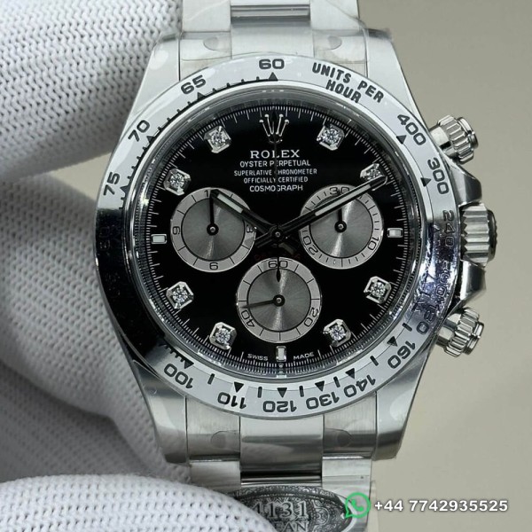 Clean Factory  New 4131 Rolex Daytona Replica Watches M126509-0002  Black Dial 