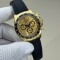 Clean Factory Rolex Daytona Replica Watches M126518-0010 New Rubber Strap Gold Watches