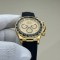 Clean Factory Rolex Daytona Replica Watches M126518-0010 New Rubber Strap Gold Watches