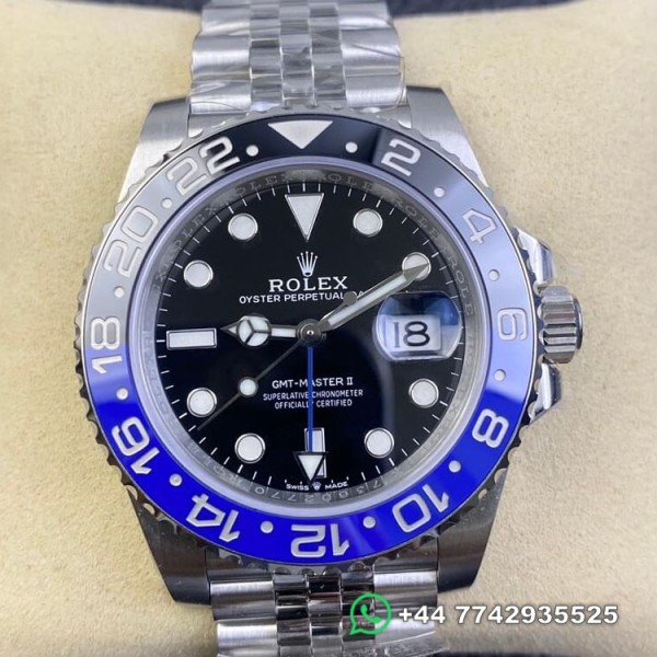 Clean Factory Rolex GMT Master II Replica Watches M126710BLNR-0002 Batman 3186 Black Dial