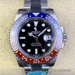 Clean Factory Rolex GMT Master II Replica Watches M126710BLRO-002 Black Dial Oyster Bracelet