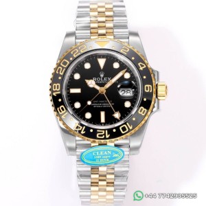Clean Factory Rolex GMT Master II Replica Watches M126713GRNR-0001 Black Dial