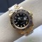 Clean Factory Rolex GMT Master II Replica Watches M126718GRNR-0001 Gold Watch Black Dial 