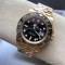 Clean Factory Rolex GMT Master II Replica Watches M126718GRNR-0001 Gold Watch Black Dial 