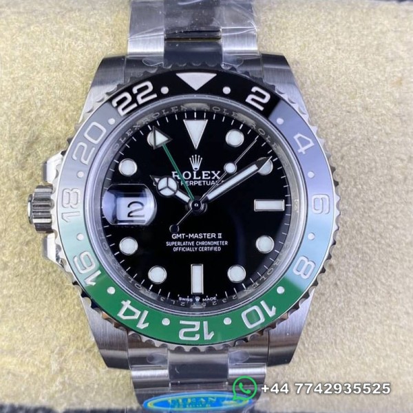 Clean Factory Rolex GMT Master II Replica Watches M126720VTNR-001 Black Dial Oyster Bracelet