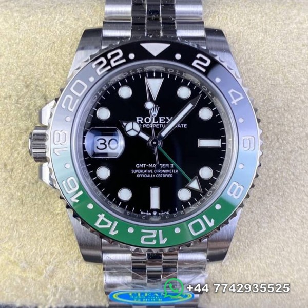Clean Factory Rolex GMT Master II Replica Watches M126720VTNR-002 Black Dial Jubilee Bracelet