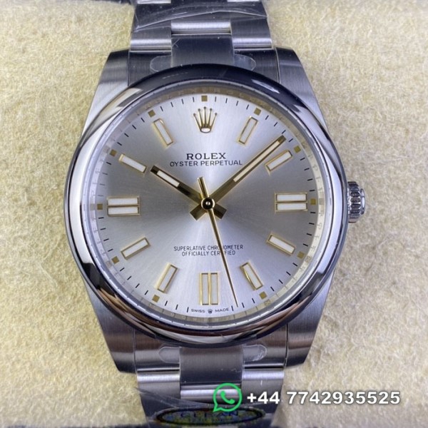 Clean Factory Rolex Oyster Perpetual Replica Watches M124300-0001 Silver Dial Size 41mm