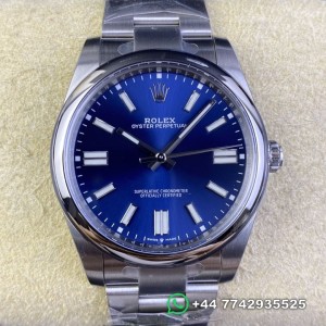 Clean Factory Rolex Oyster Perpetual Replica Watches M124300-0003 Bright Blue Dial Size 41mm