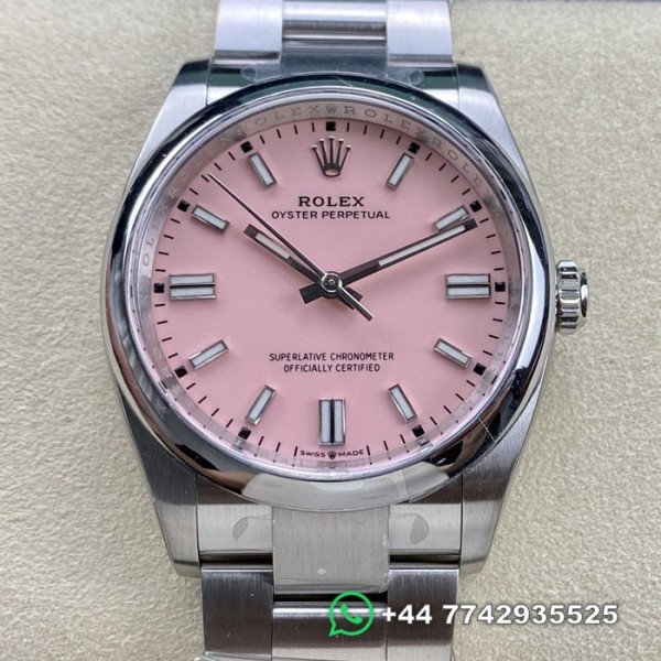 Clean Factory Rolex Oyster Perpetual Replica Watches M126000-0008 Pink Dial Size 36mm