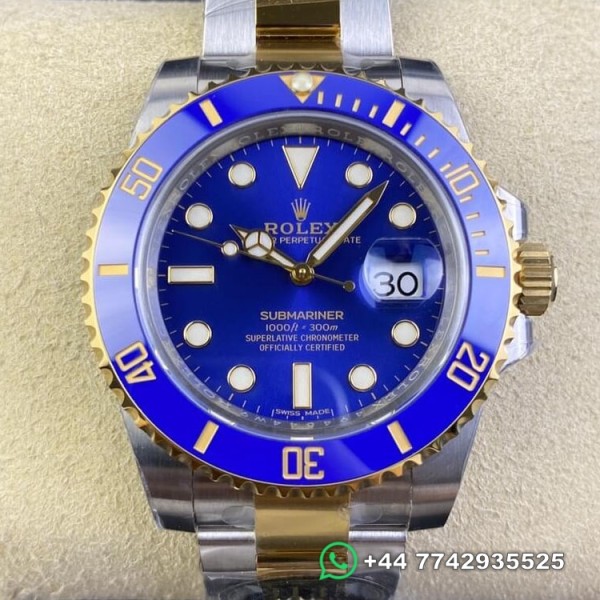 Clean Factory Rolex Submariner  Replica Watches 116613LB-0005 Blue Dial Size 40mm