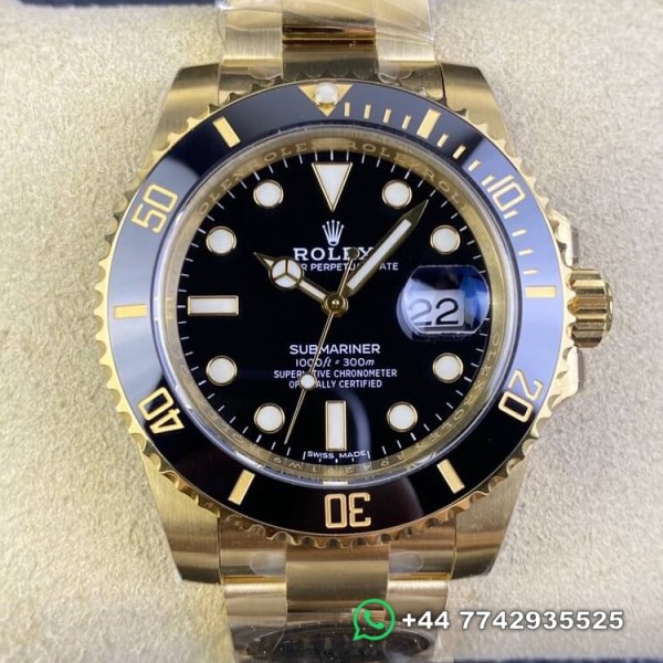 Clean Factory Rolex Submariner Replica Watches 116618LN-97208 Black Dial