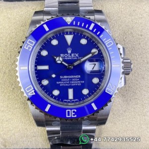 Clean Factory Rolex Submariner Replica Watches 116619LB-97209 Blue Dial