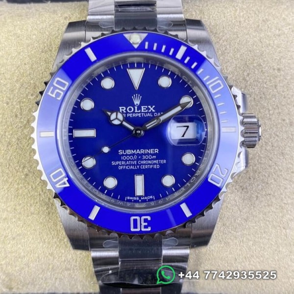 Clean Factory Rolex Submariner Replica Watches 116619LB-97209 Blue Dial