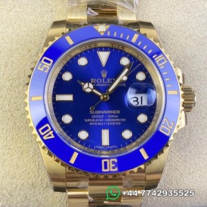 Clean Factory Rolex Submariner Replica Watches M116618LB-0003 Blue Dial