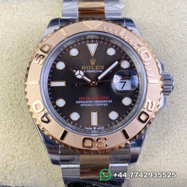 Clean Factory Rolex Yacht Master Replica Watches M126621-0001  Brown Dial