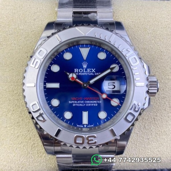 Clean Factory Rolex Yacht Master Replica Watches M126622-0002 Blue Dial