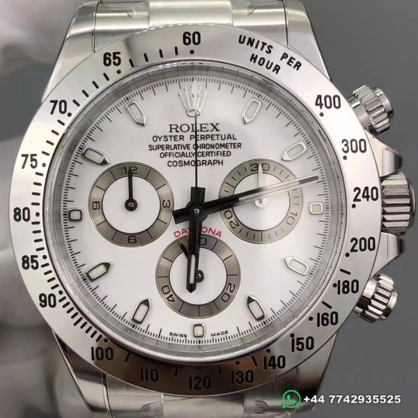 Clean Factory Rolex Cosmograph Daytona Replica Watches 116520-78590 White Dial